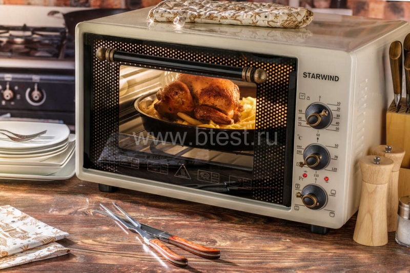 Мини-печь Starwind SMO2026, ретро
